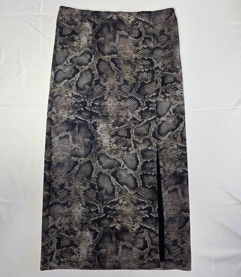 NYCC high-waisted snakeskin print midi pencil skirt Size S